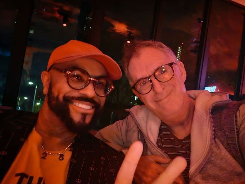 Renowned Musician Phillip Lawrence with Marc Kubbinga, CEO of Djaminn 

